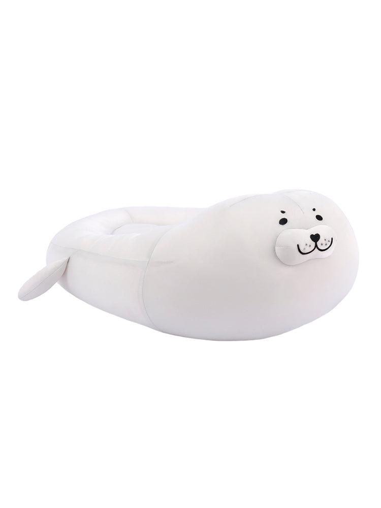Seal Design Neck Protected Summer Stuffed Cat & Dog Bed