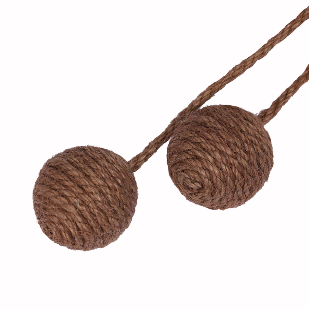 Coconut Tree Cat Scratching Post with Dangling Balls