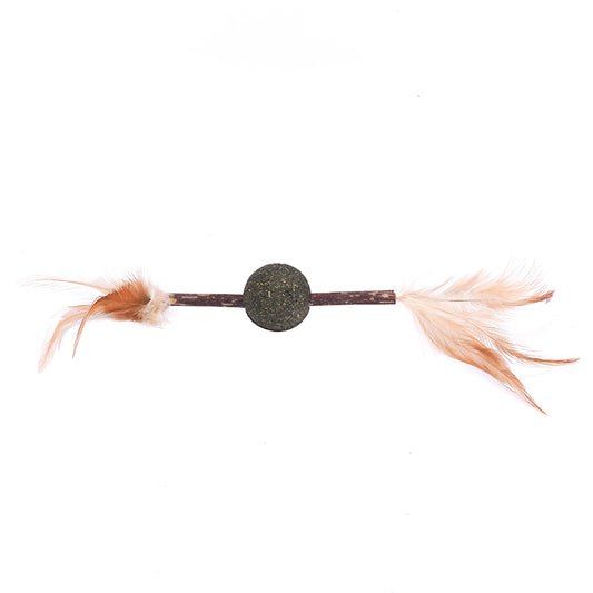 Silvervine Chew Sticks with Silvervine Ball and Feathers