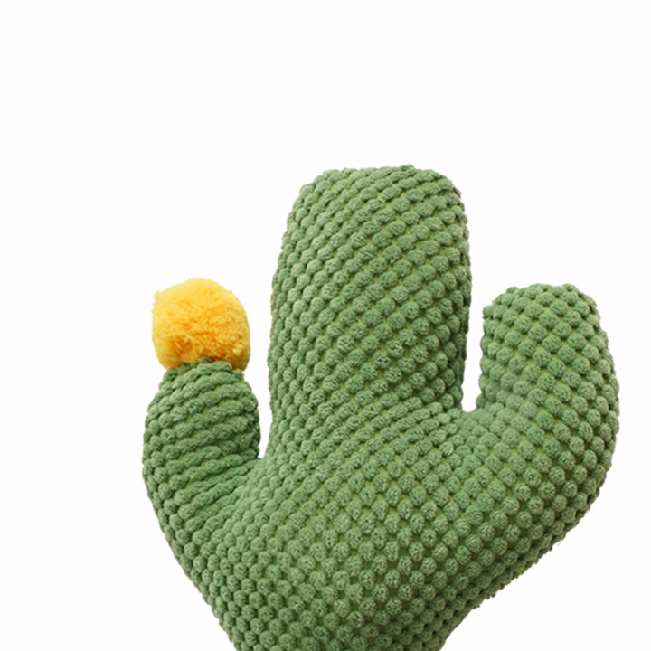Desert Cactus Cat Scratching Post with Bed and Dangling Balls
