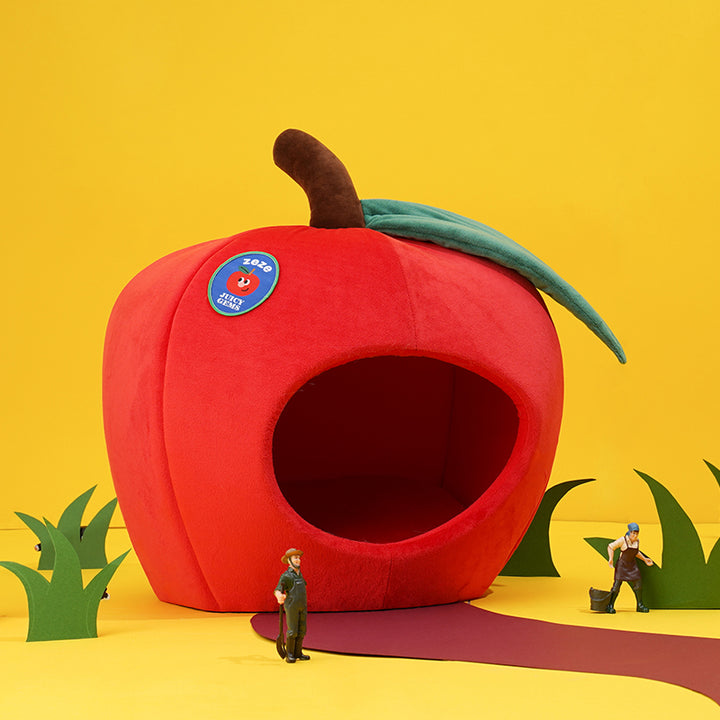 Apple Tent Covered Cat & Dog Bed