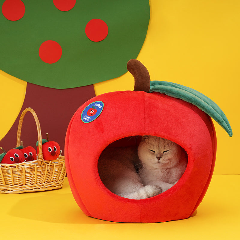 Apple Tent Covered Cat & Dog Bed