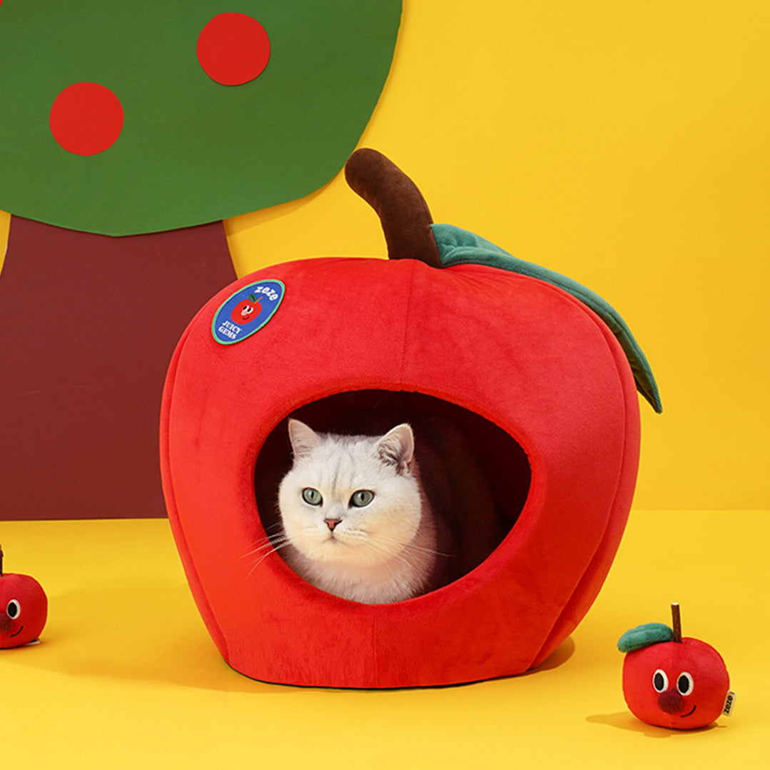 Apple Tent Covered Cat & Dog Bed