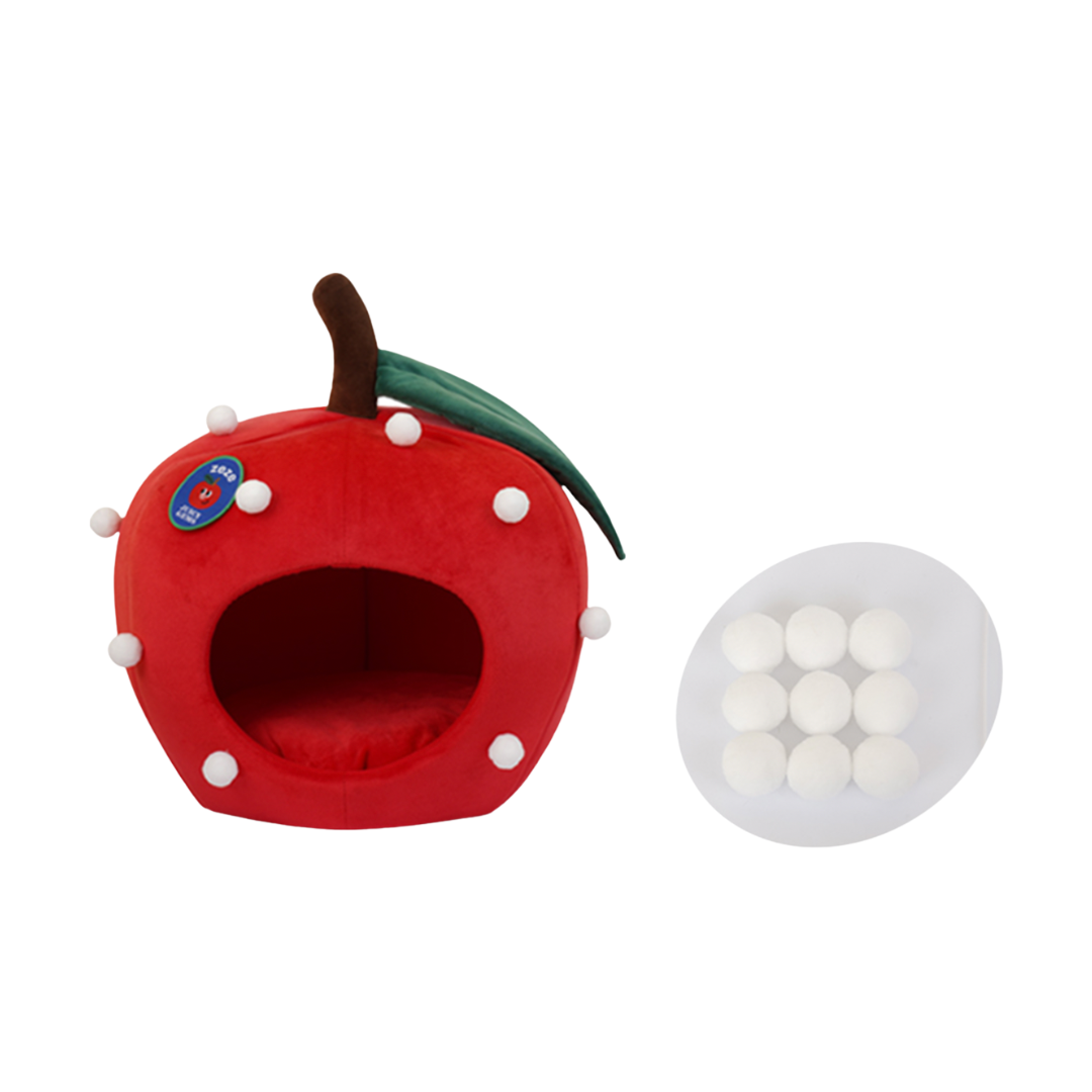 Apple Tent Covered Cat & Dog Bed