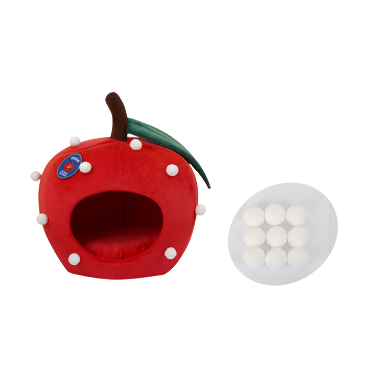 Apple Tent Covered Cat & Dog Bed