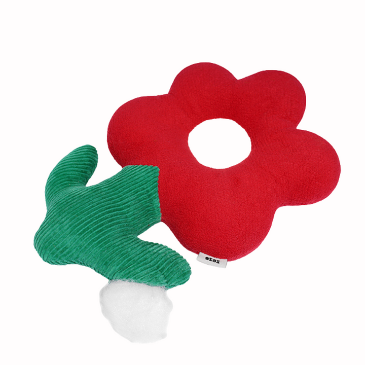 Red Flower Catnip Cat Toy Dental Health Toy