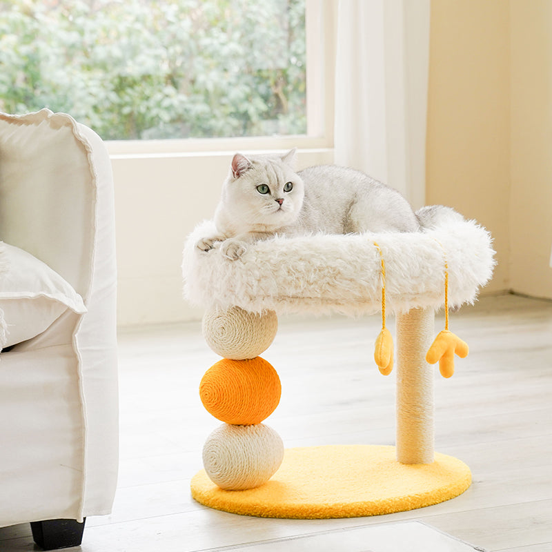 Chicken Design Cat Tree Perch with Sisal Scratching Post