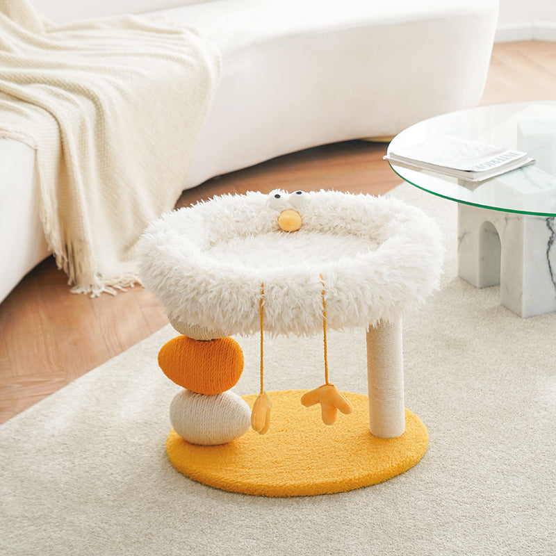 Chicken Design Cat Tree Perch with Sisal Scratching Post