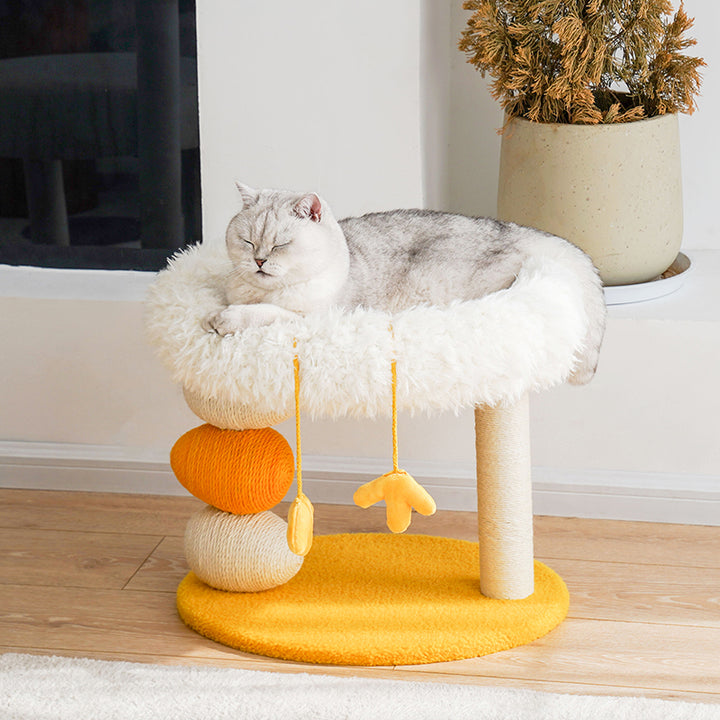 Chicken Design Cat Tree Perch with Sisal Scratching Post