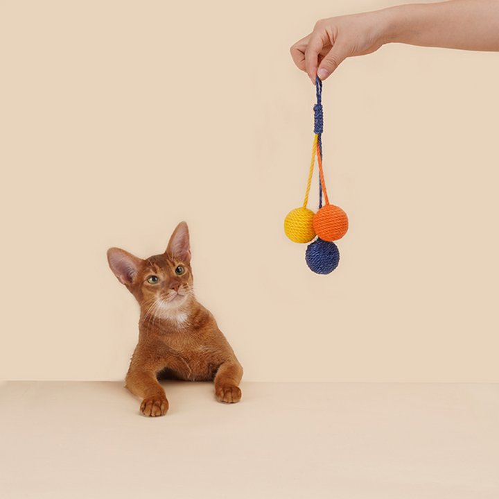 Sisal Rope Balls Cat Toy Set